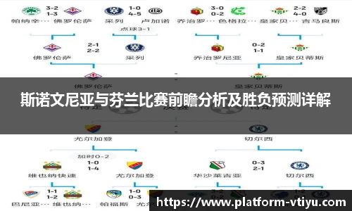 斯诺文尼亚与芬兰比赛前瞻分析及胜负预测详解